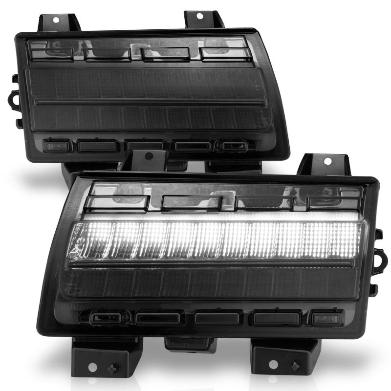 ANZO Wrangler 18-21/Gladiator 20+ LED Side Marker Lights Smoke w Sequential Signal ANZO Sidemarkers & Indicators AXOPROS