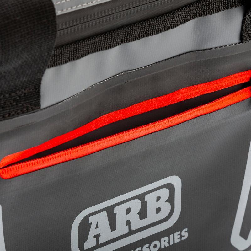 ARB Cooler Bag Charcoal w/ Red Highlights 15in L x 11in W x 9in H Holds 22 Cans ARB Tow Straps AXOPROS