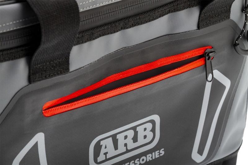 ARB Cooler Bag Charcoal w/ Red Highlights 15in L x 11in W x 9in H Holds 22 Cans ARB Tow Straps AXOPROS