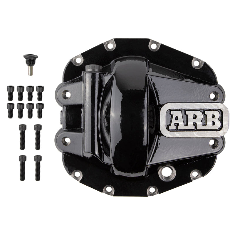 ARB Diff Cover Blk Jeep JL Rubicon Front ARB Diff Covers  AXOPROS