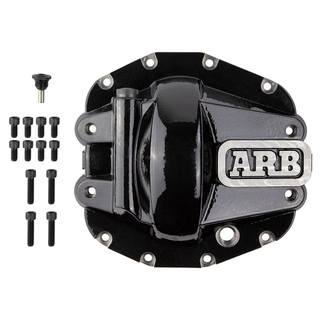 ARB Diff Cover Blk Jeep JL Rubicon Front ARB Diff Covers  AXOPROS