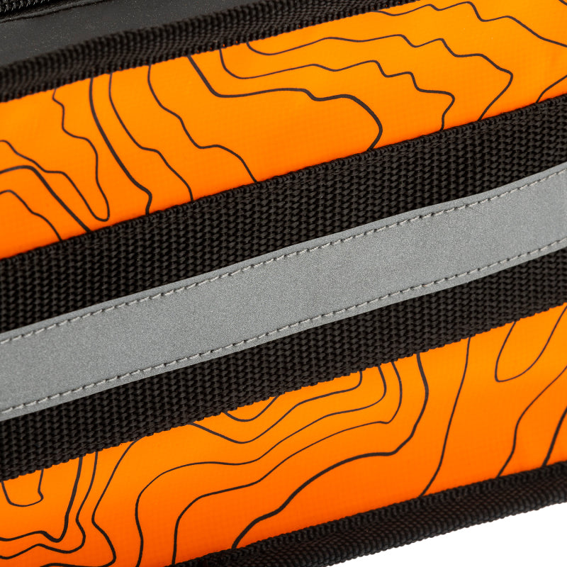 ARB Micro Recovery Bag Orange/Black Topographic Styling PVC Material ARB Tow Straps AXOPROS