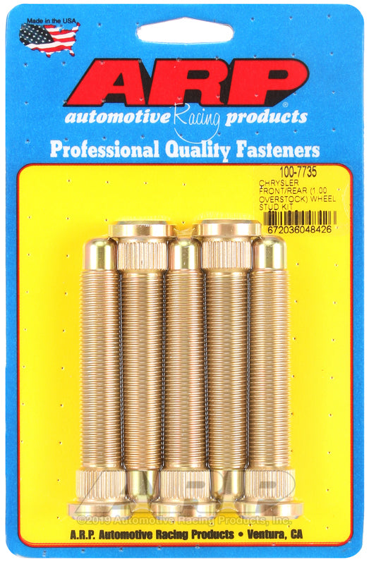 ARP Chrysler Front / Rear M14 1.000 Over Stock Wheel Stud Kit ARP Wheel Studs AXOPROS