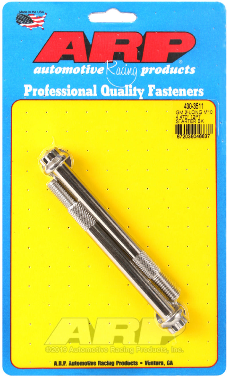 ARP GM M10 X 4.470in 12pt SS Starter Bolt Kit ARP Hardware Kits - Other AXOPROS