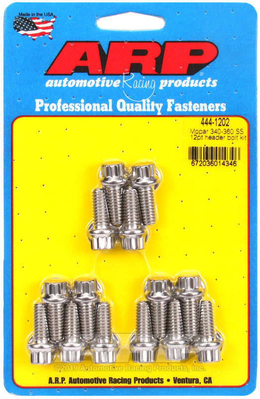 ARP Mopar 340-360 SS 12pt Header Bolt Kit ARP Hardware Kits - Other AXOPROS