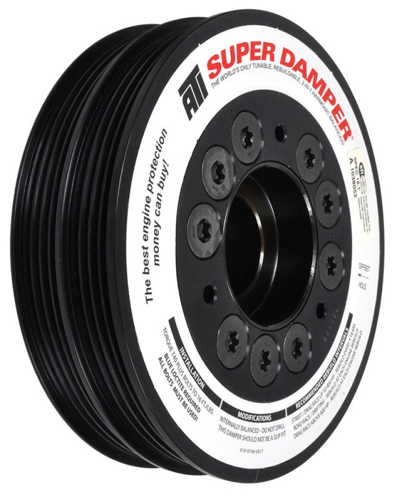 ATI Damper - 5.67in - Alum - 4 & 4 Grv - Toyota 3SGTE 1990 - 1995 Mr2 Turbo 7 Percent OD ATI Crankshaft Dampers AXOPROS