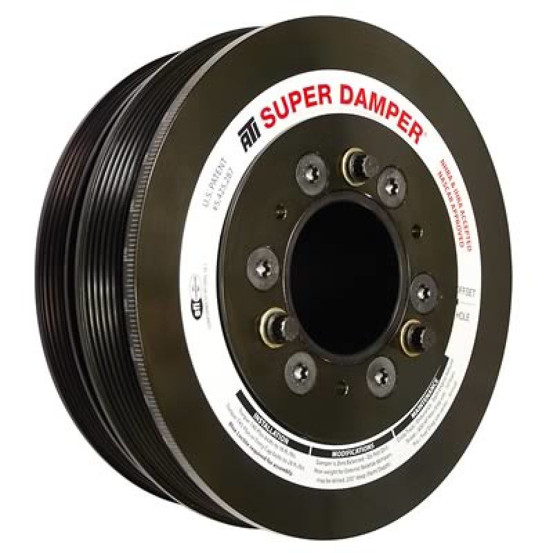 ATI Damper - 7.425in - Steel LW - 6/4 Grv - LS3 Camaro - 10-15 - Gen 3 Vortec Truck - LS - 3 Ring ATI Crankshaft Dampers AXOPROS