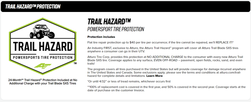 Atturo Trail Blade X/T SxS Tire - 30X10R15 73N Atturo Tire Automotive/UTV Tires - Off Road AXOPROS