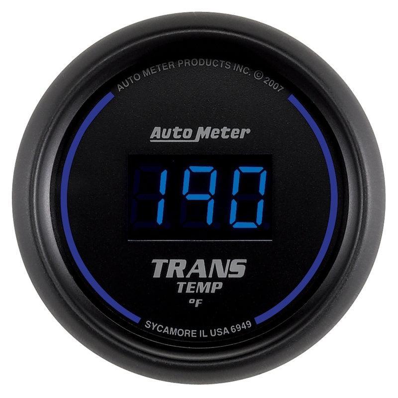 Autometer 52.4mm Black Digital Trans Temperature Gauge AutoMeter Gauges AXOPROS