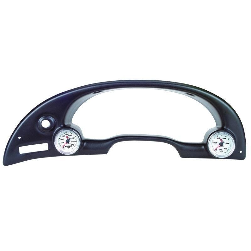 Autometer 94-00 Ford Mustang 52mm Black Dual Instrument Cluster Bezel AutoMeter Gauge Pods  AXOPROS