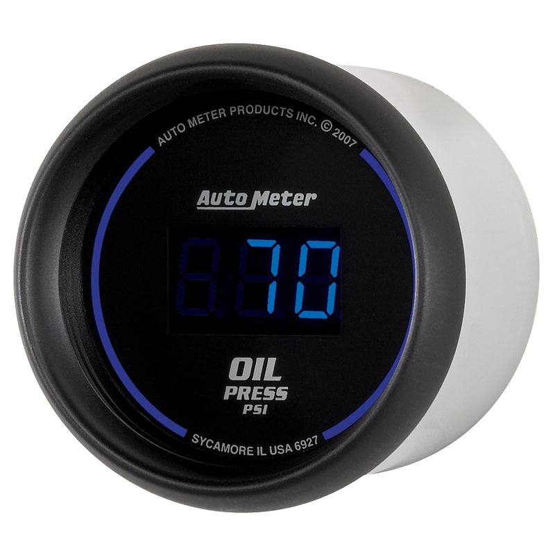 Autometer Cobalt Digital 52.4mm Black 0-100psi Oil Pressure Gauge AutoMeter Gauges AXOPROS