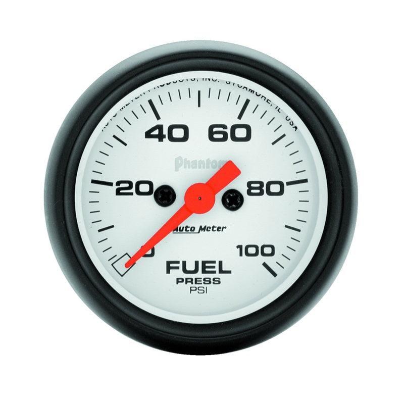 Autometer Phantom 52mm 0-100 PSI Fuel Pressure Gauge AutoMeter Gauges AXOPROS