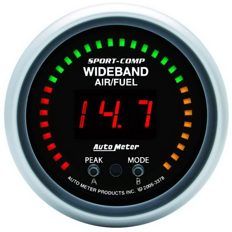 Autometer Sport-Comp 52mm Wideband Air/Fuel Gauge AutoMeter Gauges AXOPROS