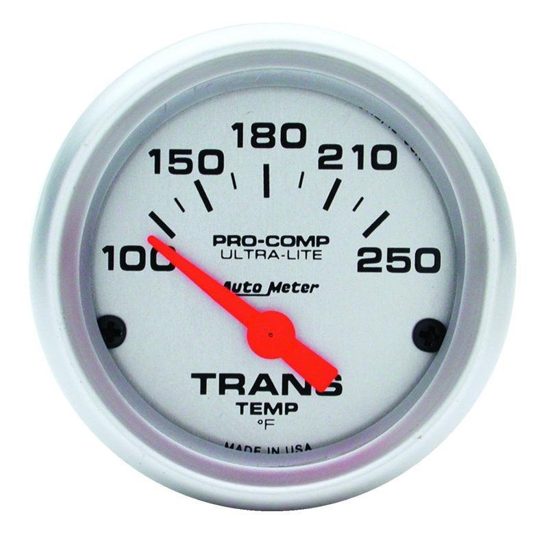 Autometer Ultra-Lite 52mm 100-250 Degree F Mechanical Transmission Temperature Gauge AutoMeter Gauges AXOPROS