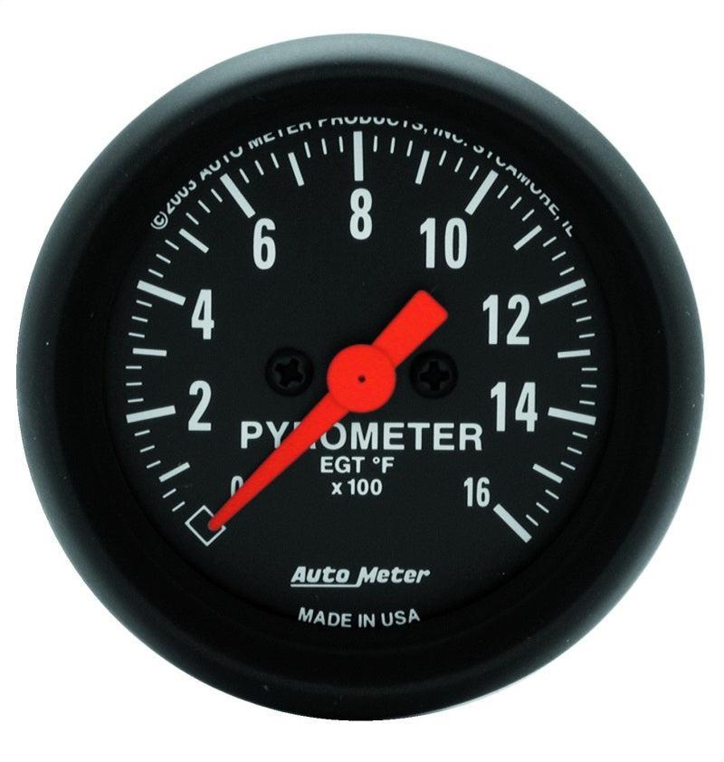 Autometer Z-Series 52mm 0-1600 Def F Full Sweep Electronic Pyrometer Gauge AutoMeter Gauges AXOPROS