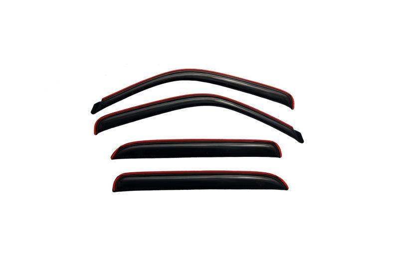 AVS 02-06 Cadillac Escalade EXT Ventvisor In-Channel Front & Rear Window Deflectors 4pc - Smoke AVS Wind Deflectors AXOPROS