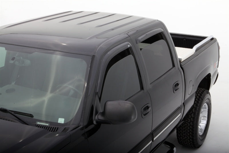 AVS 02-06 Cadillac Escalade EXT Ventvisor Outside Mount Window Deflectors 4pc - Smoke AVS Wind Deflectors AXOPROS