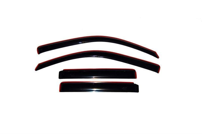 AVS 02-06 Chevy Trailblazer EXT Ventvisor In-Channel Front & Rear Window Deflectors 4pc - Smoke AVS Wind Deflectors AXOPROS