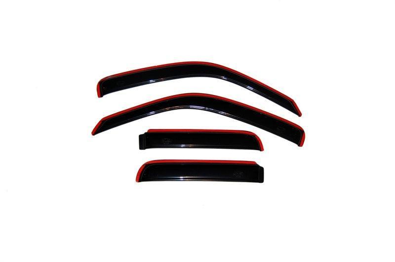 AVS 02-07 Jeep Liberty Ventvisor In-Channel Front & Rear Window Deflectors 4pc - Smoke AVS Wind Deflectors AXOPROS