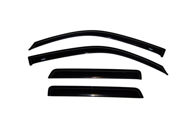 AVS 02-09 Chevy Trailblazer Ventvisor Outside Mount Window Deflectors 4pc - Smoke AVS Wind Deflectors AXOPROS