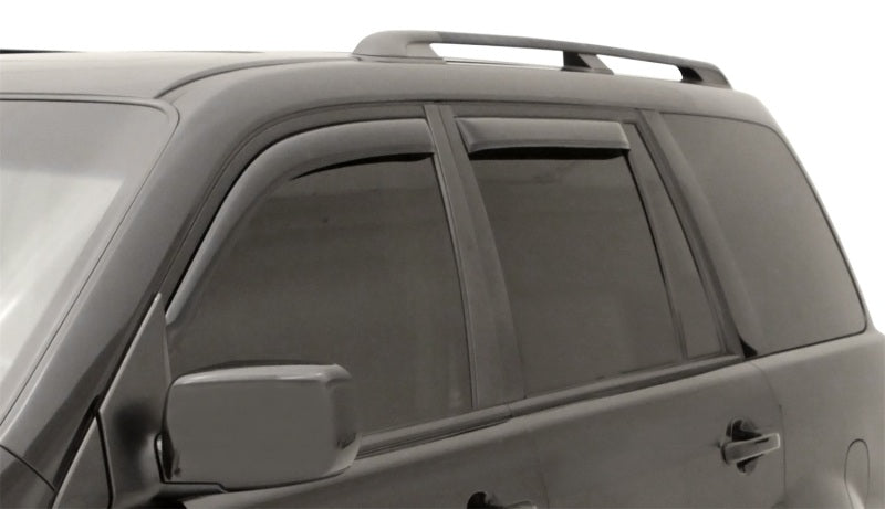 AVS 03-08 Honda Pilot Ventvisor In-Channel Front & Rear Window Deflectors 4pc - Smoke AVS Wind Deflectors AXOPROS