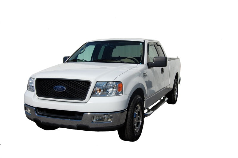 AVS 04-14 Ford F-150 Supercab Ventvisor In-Channel Front & Rear Window Deflectors 4pc - Smoke AVS Wind Deflectors AXOPROS
