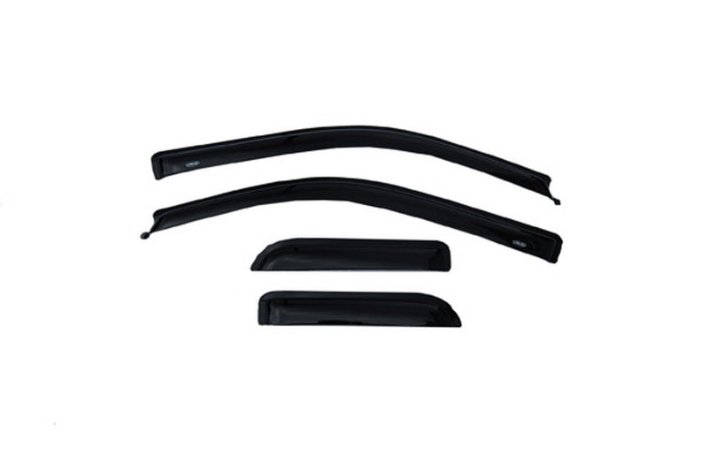 AVS 04-14 Ford F-150 Supercab Ventvisor Outside Mount Window Deflectors 4pc - Smoke AVS Wind Deflectors AXOPROS