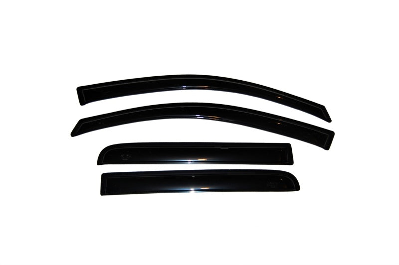 AVS 04-15 Nissan Titan Crew Cab Ventvisor Outside Mount Window Deflectors 4pc - Smoke AVS Wind Deflectors AXOPROS