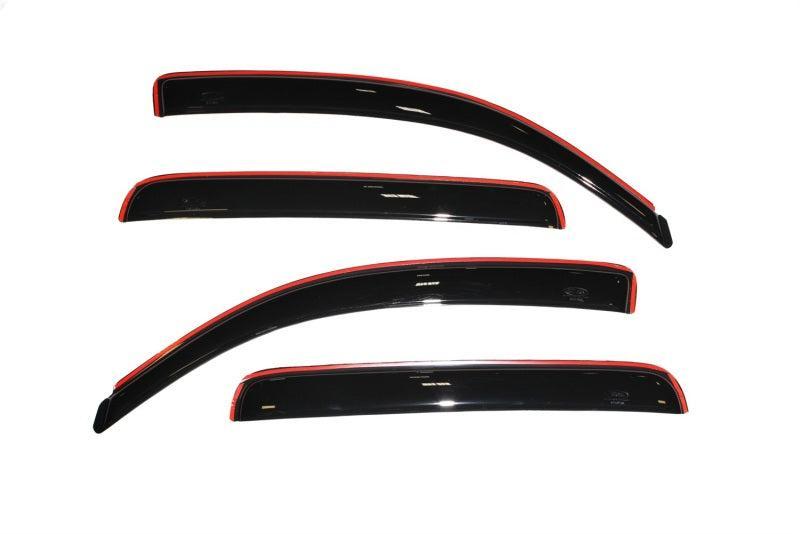 AVS 05-15 Toyota Tacoma Double Cab Ventvisor In-Channel Front & Rear Window Deflectors 4pc - Smoke AVS Wind Deflectors AXOPROS