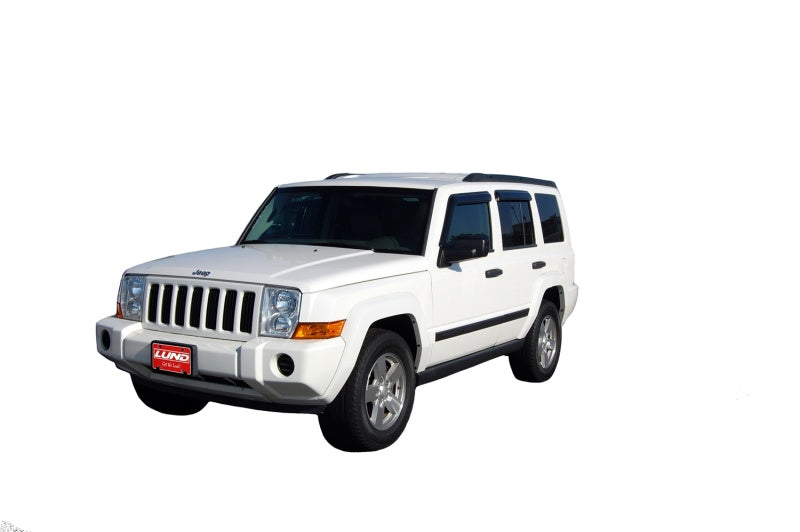 AVS 06-10 Jeep Commander Ventvisor Outside Mount Window Deflectors 4pc - Smoke AVS Wind Deflectors  AXOPROS