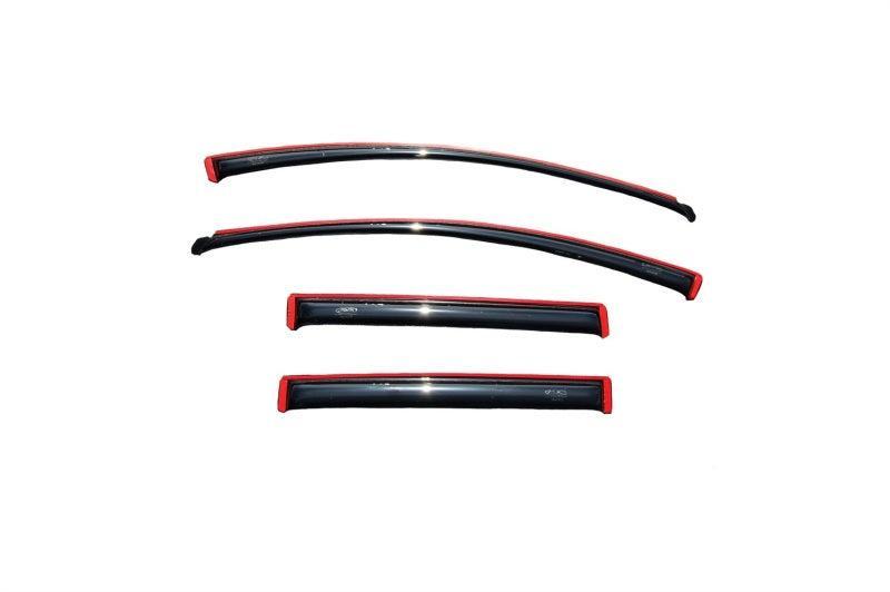 AVS 07-14 Ford Edge Ventvisor In-Channel Front & Rear Window Deflectors 4pc - Smoke AVS Wind Deflectors AXOPROS