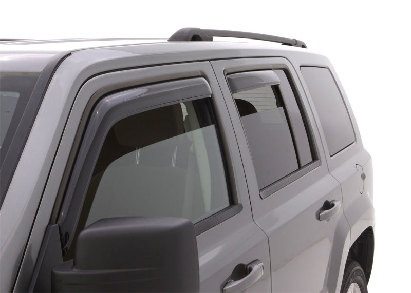 AVS 07-18 Jeep Patriot Ventvisor In-Channel Front & Rear Window Deflectors 4pc - Smoke AVS Wind Deflectors AXOPROS