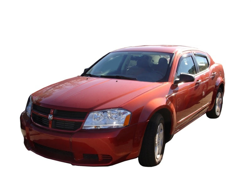 AVS 08-14 Dodge Avenger Ventvisor In-Channel Front & Rear Window Deflectors 4pc - Smoke AVS Wind Deflectors AXOPROS