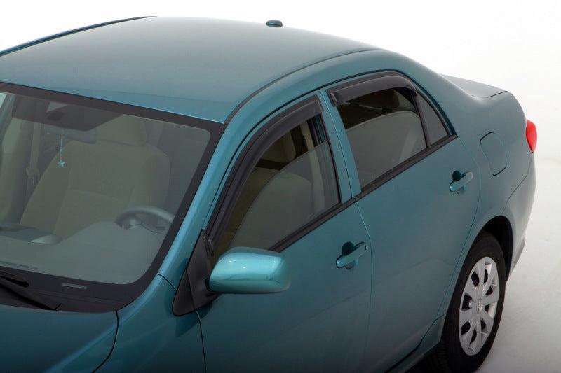 AVS 09-13 Toyota Corolla Ventvisor Outside Mount Window Deflectors 4pc - Smoke AVS Wind Deflectors AXOPROS