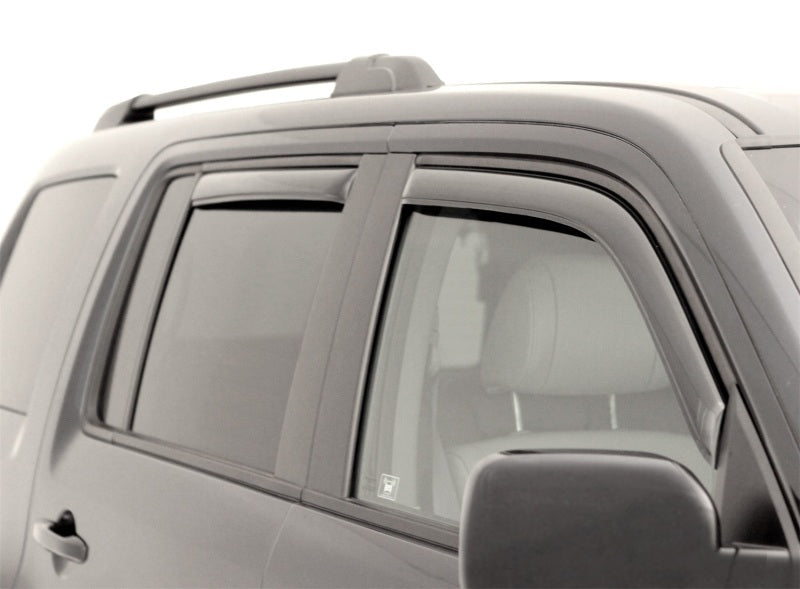 AVS 09-15 Honda Pilot Ventvisor In-Channel Front & Rear Window Deflectors 4pc - Smoke AVS Wind Deflectors AXOPROS