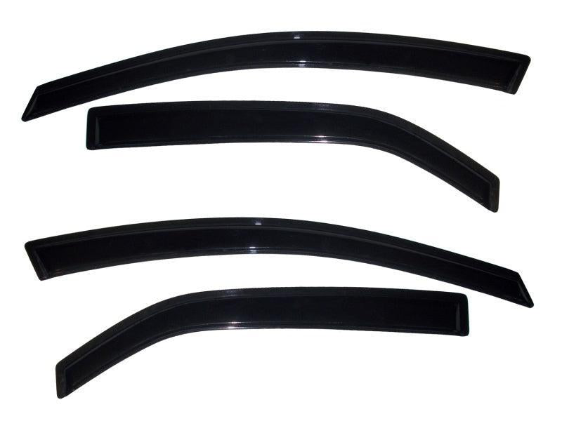 AVS 10-12 Kia Forte Ventvisor Outside Mount Window Deflectors 4pc - Smoke AVS Wind Deflectors AXOPROS