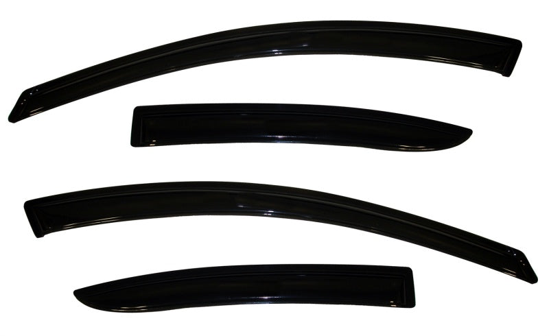 AVS 10-13 Mazda 3 Ventvisor Outside Mount Window Deflectors 4pc - Smoke AVS Wind Deflectors AXOPROS