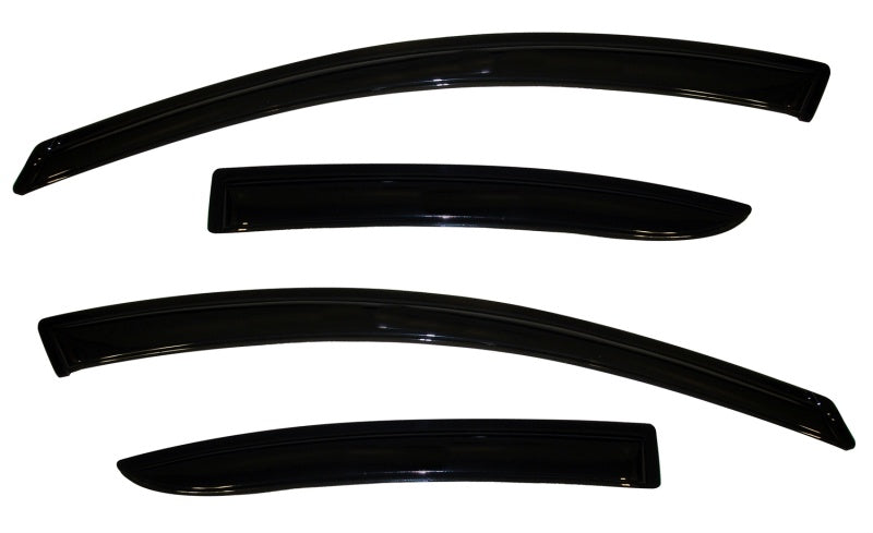 AVS 10-13 Mazda 3 Ventvisor Outside Mount Window Deflectors 4pc - Smoke AVS Wind Deflectors AXOPROS