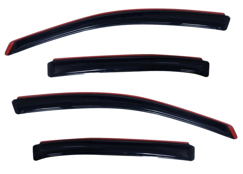 AVS 10-18 Ford Taurus Ventvisor In-Channel Front & Rear Window Deflectors 4pc - Smoke AVS Wind Deflectors AXOPROS