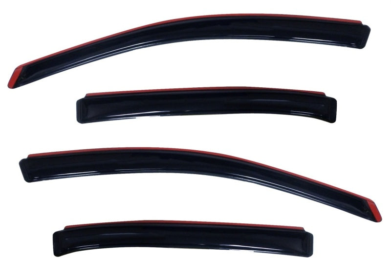 AVS 10-18 Ford Taurus Ventvisor In-Channel Front & Rear Window Deflectors 4pc - Smoke AVS Wind Deflectors AXOPROS