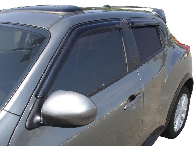 AVS 10-18 Nissan Juke Ventvisor Outside Mount Window Deflectors 4pc - Smoke AVS Wind Deflectors AXOPROS