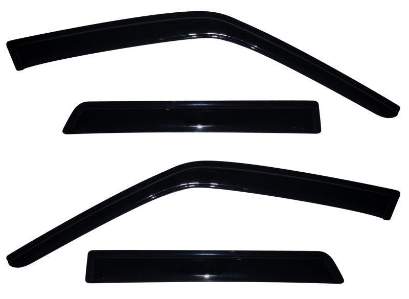 AVS 10-18 Nissan Juke Ventvisor Outside Mount Window Deflectors 4pc - Smoke AVS Wind Deflectors AXOPROS