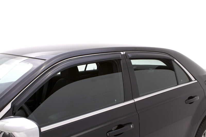 AVS 11-18 Chrysler 300 Ventvisor Outside Mount Window Deflectors 4pc - Smoke AVS Wind Deflectors AXOPROS