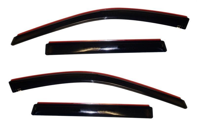 AVS 11-18 Jeep Grand Cherokee (Not L Model) Ventvisor In-Chnl FRT & RR Window Deflectors 4pc - Smk AVS Wind Deflectors AXOPROS