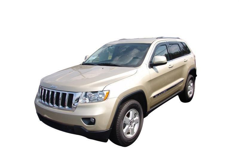 AVS 11-18 Jeep Grand Cherokee (Not L Model) Ventvisor In-Chnl FRT & RR Window Deflectors 4pc - Smk AVS Wind Deflectors AXOPROS
