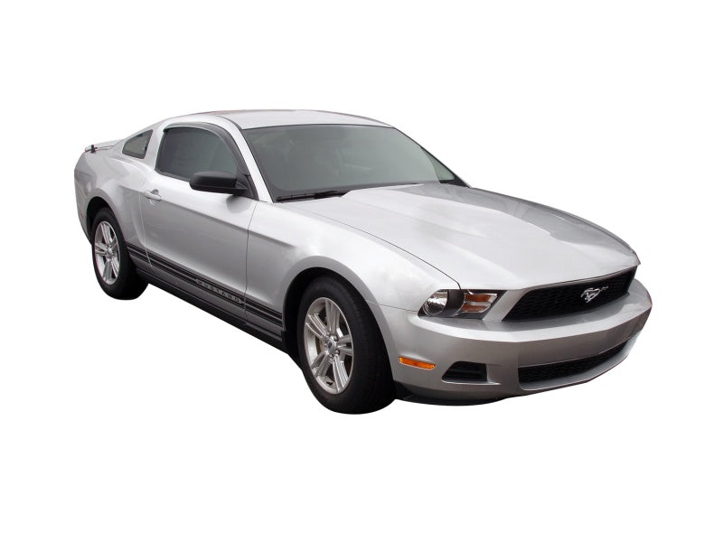 AVS 12-14 Ford Mustang Ventvisor Outside Mount Window Deflectors 2pc - Smoke AVS Wind Deflectors AXOPROS