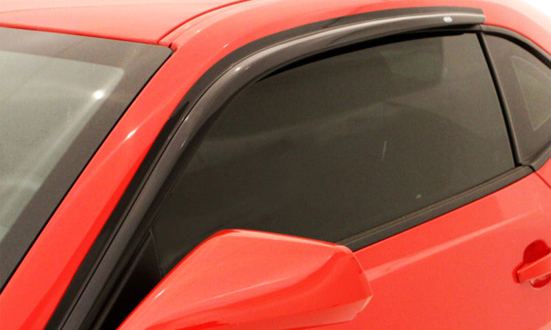 AVS 12-14 Ford Mustang Ventvisor Outside Mount Window Deflectors 2pc - Smoke AVS Wind Deflectors AXOPROS