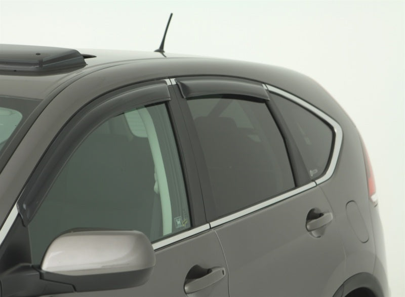 AVS 12-16 Honda CR-V Ventvisor Outside Mount Window Deflectors 4pc - Smoke AVS Wind Deflectors AXOPROS