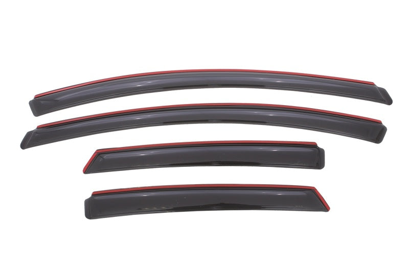 AVS 12-18 Ford Focus Ventvisor In-Channel Front & Rear Window Deflectors 4pc - Smoke AVS Wind Deflectors AXOPROS