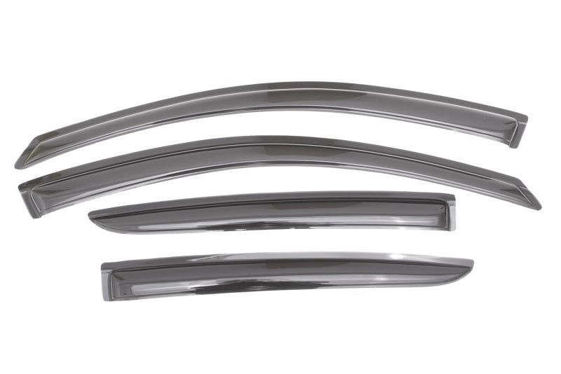 AVS 12-18 Nissan Versa (Excl. Hatch) Ventvisor Outside Mount Window Deflectors 4pc - Smoke AVS Wind Deflectors AXOPROS